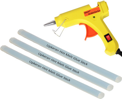 

Upkaran Professional 20 Watt with 3 Hot Melt Glue Sticks (8inch/20cm) Standard Temperature Corded Glue Gun(7 mm)