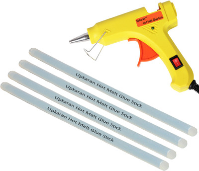 

Upkaran Professional 20 Watt with 4 Hot Melt Glue Sticks (8inch/20cm) Standard Temperature Corded Glue Gun(7 mm)