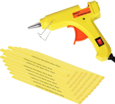 

Upkaran Hot Melt Glue Gun kit 20 Watt With 40 Glue Sticks For Furniture, Decorations, Quick Repairs, Bonding Cloth and Paper Quilling High-Tech Professional Standard Temperature Corded Glue Gun(7 mm)