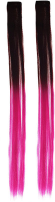 

Fully Synthetic Colored Extension With Clip-In / Colorful Extension for Kids, Women, Girls Hair Extension