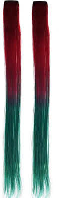 

Fully Clip In Straight piece Colored Extension For Kids, Women And Girls Hair Extension
