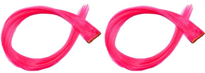 

Confidence Colored Extension Neon pink Colour with Clip in Straight Piece Hair Extension