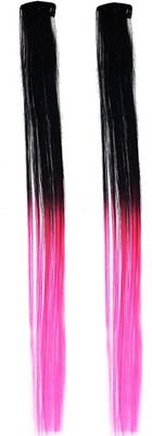 

Confidence Straight Synthetic Colored Extension With Clip-In / Colorful Extension for Kids, Women, Girls Hair Extension