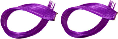 

Confidence Colored Extension Violet Colour with Clip in Straight Piece Hair Extension