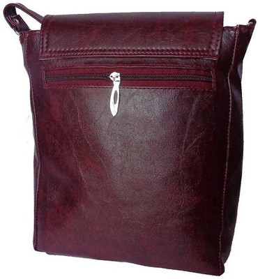 

Crude Girls Formal Maroon Leatherette Sling Bag
