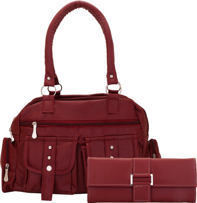 

Lady bar Hand-held Bag(Maroon)