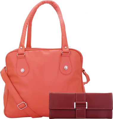 

Lady bar Hand-held Bag(Pink, Maroon), Maroon;pink