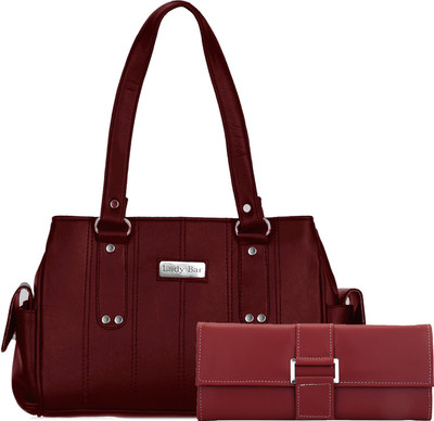 

Lady bar Hand-held Bag(Maroon, Maroon)