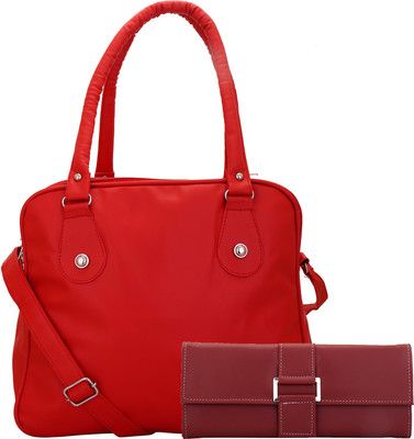 

Lady bar Hand-held Bag(Red, Maroon), Maroon;red