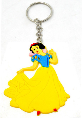 

Faynci Disney Princess Synthetic Yellow/Blue PVC soft Key Chain Key Chain