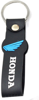 

Faynci Honda Inspired Double Sided Blue/Black Silicone collectible Racing Bike Keychain Key Chain
