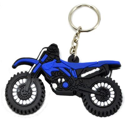 

Faynci Honda Bike Logo Synthetic PVC soft Blue/Black/White Key Chain Key Chain