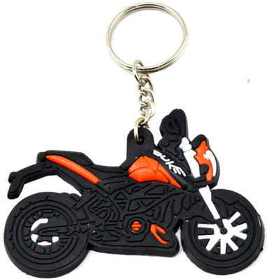 

Faynci Duke Bike Logo Synthetic PVC Duke Inspired soft Key Chain Key Chain
