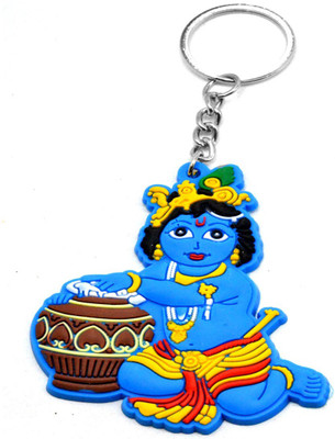 

Faynci Bal Krishna Synthetic PVC Soft Keychain Key Chain