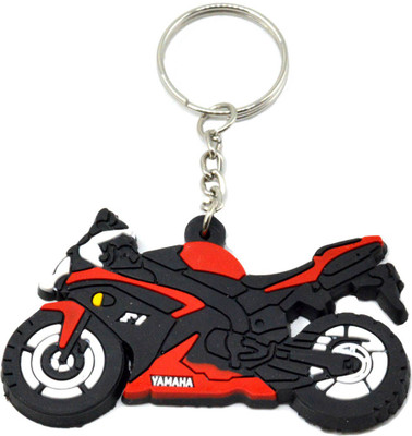 

Faynci Yamaha F1 Bike Logo Synthetic PVC soft Red/Black/White Key Chain Key Chain