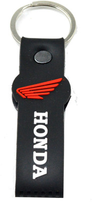 

Faynci Honda Inspired Double Sided Red/Black Silicone collectible Racing Bike Keychain Key Chain