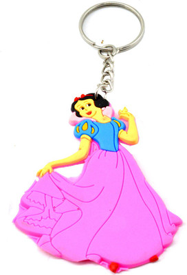 

Faynci Disney Princess Synthetic Pink PVC soft Key Chain Key Chain