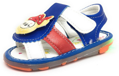 

TeeniTiny Boys & Girls Velcro Strappy Sandals(Blue