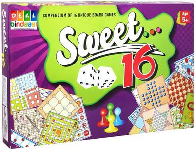 

Nici Sweet 16 Board Game - 16 Unique Games(Multicolor)