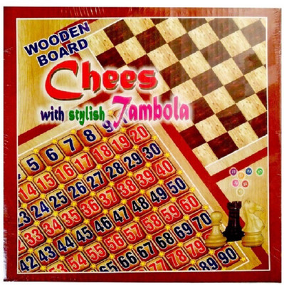 

Nici Wooden Chess Tambola(Multicolor)