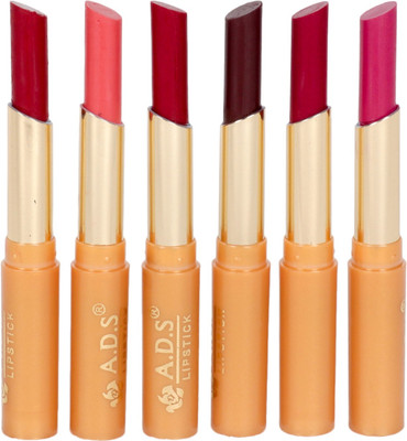 

ADS Waterproof lipstick set of 6 multicolor -(bbb)(Multicolor)