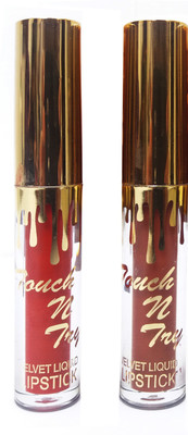 

FEMINA09 Seven Seas Touch n try & Enriched with Vitamin E Liquid Lipstick ( set of 2 10 ml pink marron(pink, marron, 10 ml)