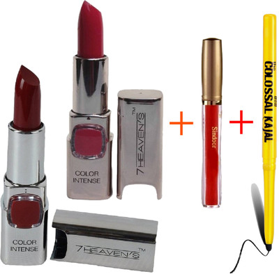

AV 7 Heven Intence Lipstick Red Wine 202, Dark Magenta 411(Red Wine, Dark Magenta, 3.8 g)