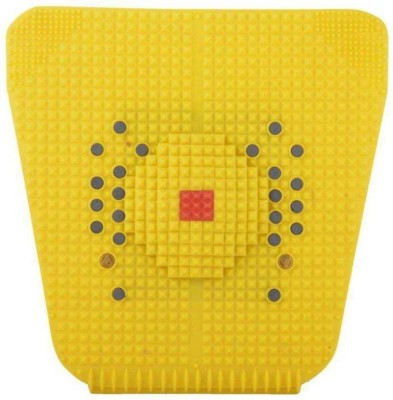 Shri Enterprises Acupressure Magnetic Power Foot Mat For Feet Pain Relief Massager(Yellow)