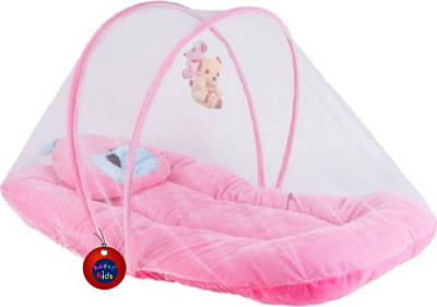 Aayat Kids Cotton Infants New Born Premium Skin Care 01 Mosquito Net(Pink)