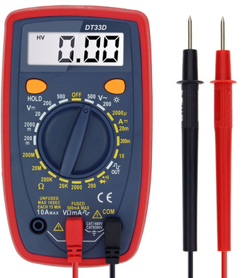 

Techtest Digital Multimeter, AC/DC, Current, Voltage, Resistance Digital Meter/Tester with Ohm Volt Amp & Diode Test, for Household Outlets, Fuses, Vehicle Battery, Charging System, Automotive Circuits Digital Multimeter(2000 Counts)