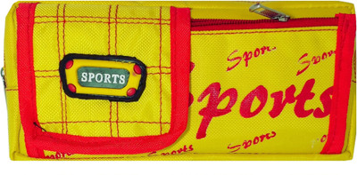 

Monte Polo Sports Sport Art Canvas Pencil Box(Set of 1, Yellow)