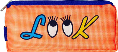 

Monte Polo Looking Looking eyes Art Canvas Pencil Box(Set of 1, Multicolor)