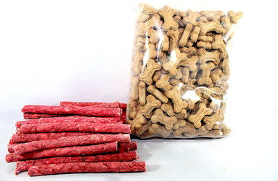 

Foodie Puppies Mutton Sticks, 1Kg and Chicken Biscuits, 1Kg Chicken, Mutton Dog Chew(2 kg, Pack of 2)