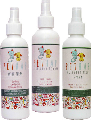 

Pethap Allergy Relief, Anti-dandruff, Anti-fungal, Anti-itching, Anti-microbial, Anti-parasitic, Conditioning, Flea and Tick, Hypoallergenic, Whitening and Color Enhancing Neem, Lavender, Rose Dog Shampoo(500 ml)