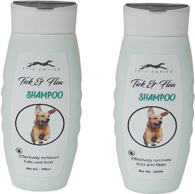 

Pets Empire Dog and Cat Shampoo (Tick flea, 200 ML) Pack of 2 Flea and Tick Flea and Tick Dog Shampoo(200 ml)