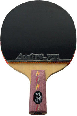 DHS TT Bat X5007C Red, Black Table Tennis Racquet(160.93 g), Black;red