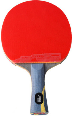 

DHS TT Bat Long Handle Hao Red, Black Table Tennis Racquet(164.96 g), Black;red