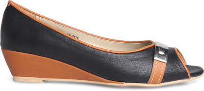 FOOTIN Footin Black Partywear Shoes Women Black Wedges FOOTIN Footin Black Partywear Shoes Women Black Wedges
