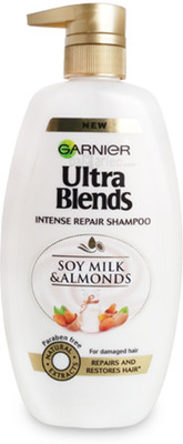 

Garnier Ultra Blends Soy Milk and Almonds Shampoo(640 ml)