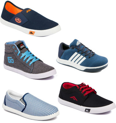 

Asian Men Casual & Running Shoes Combo Pack of 5 Casuals For Men(Multicolor