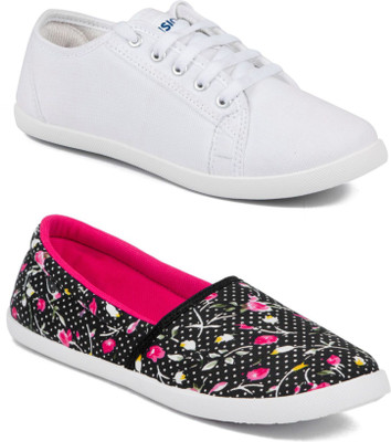 

Asian Women Casual & Running Shoes Combo Pack of 2 Sneakers For Women(Multicolor