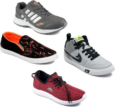 

Asian Men Casual & Running Shoes Combo Pack of 4 Casuals For Men(Multicolor