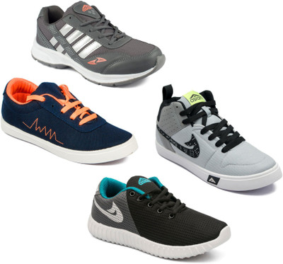 

Asian Men Casual & Running Shoes Combo Pack of 4 For Men(Multicolor