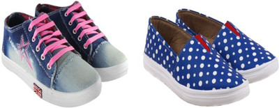 

BELLA TOES Combo of 2 casual shoes Sneakers For Women(Multicolor