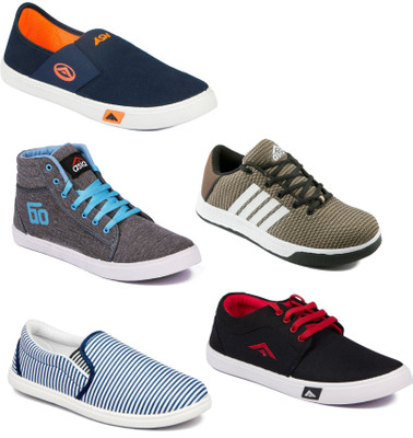 

Asian Men Casual & Running Shoes Combo Pack of 5 Casuals For Men(Multicolor