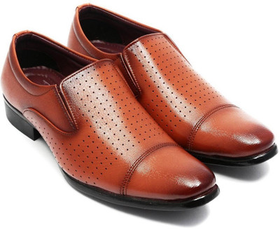 Featkart Office Wear Slip On For Men(Tan