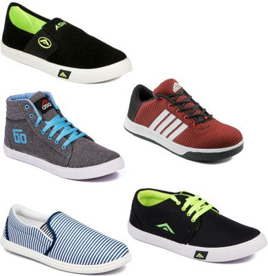 

Asian Men Casual & Running Shoes Combo Pack of 5 Casuals For Men(Multicolor