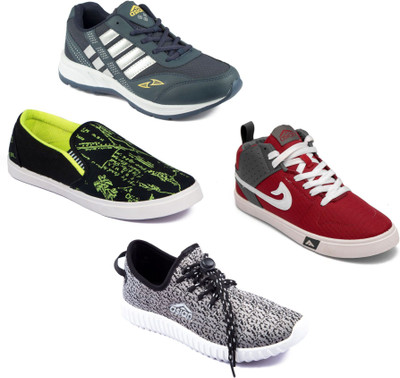 

Asian Men Casual & Running Shoes Combo Pack of 4 Casuals For Men(Multicolor