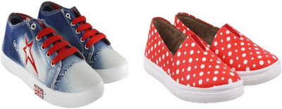 

BELLA TOES Combo Of 2 casual shoes Sneakers For Women(Multicolor