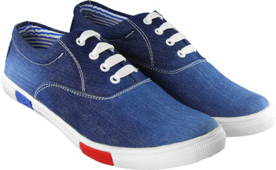 

Blinder Men's Denim Navy Blue Derby lace Sneakers For Men(Blue, White
